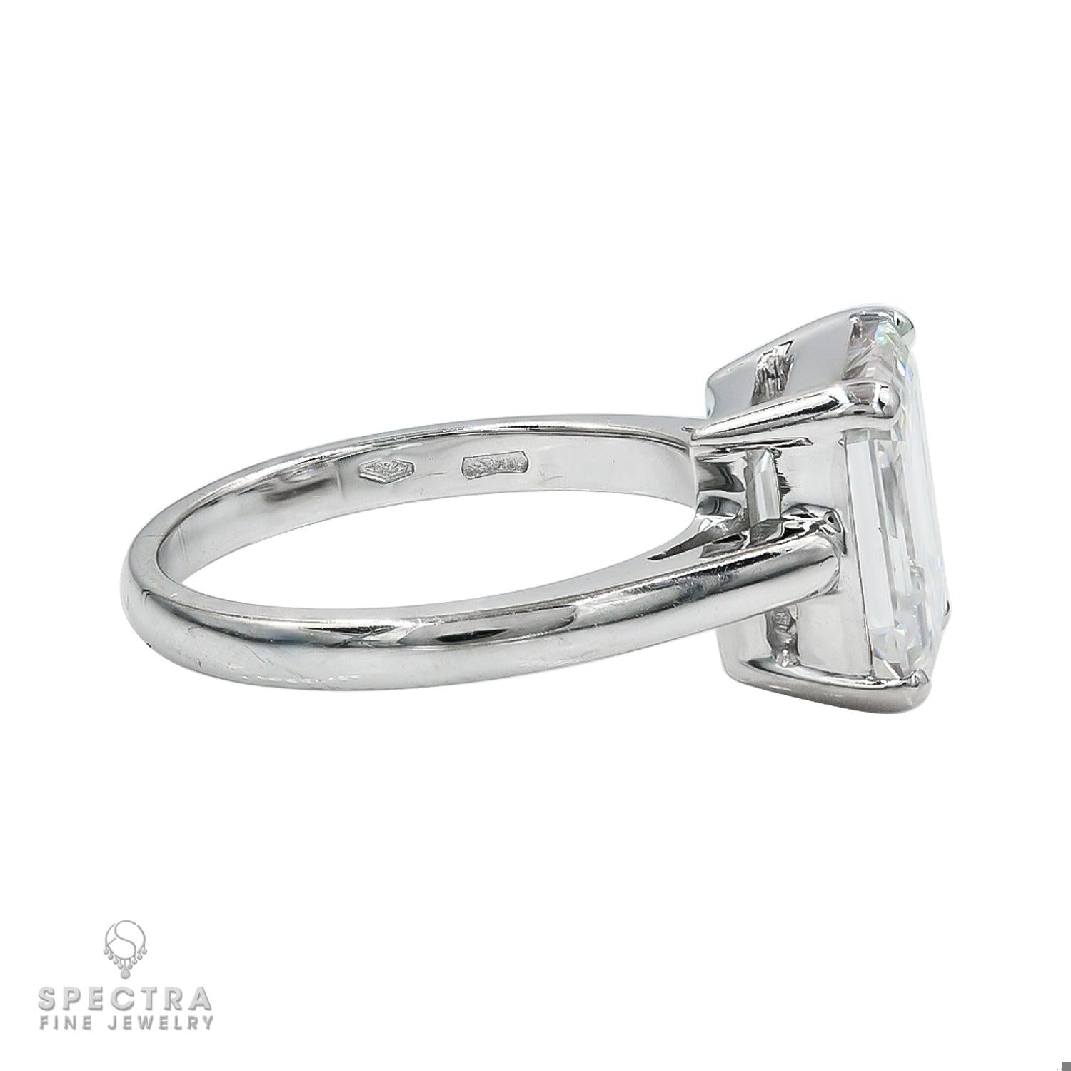 Spectra Fine Jewelry 4.32 ct. Emerald-Cut Diamond Engagement Ring