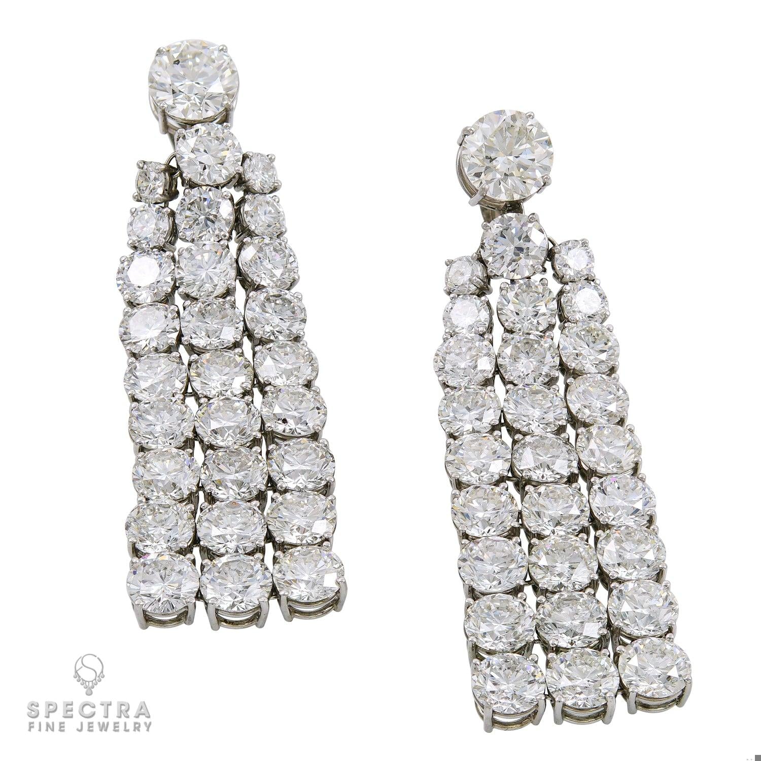 Spectra Fine Jewelry 49.80 cts. Diamond Chandelier Earrings