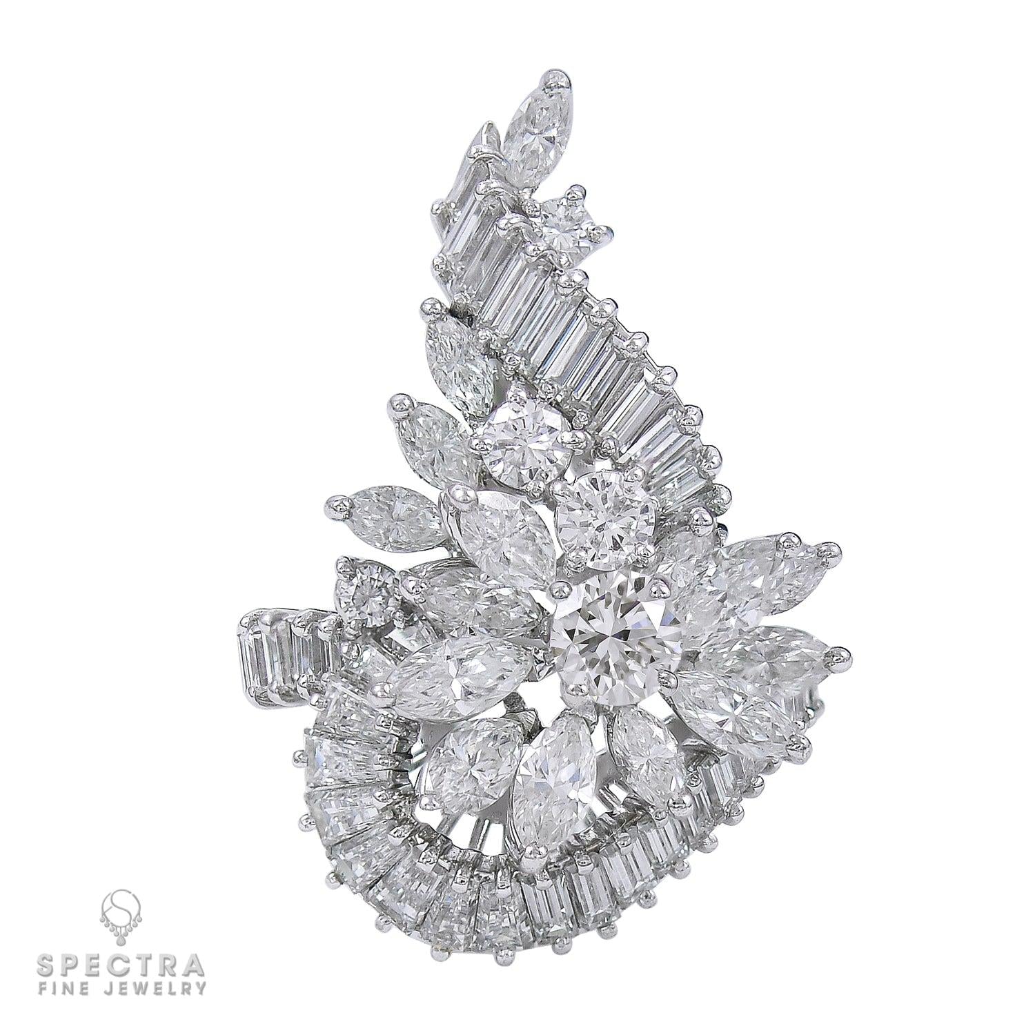 Spectra Fine Jewelry 5.29 cts. Diamond Cluster Cocktail Ring