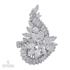 Spectra Fine Jewelry 5.29 cts. Diamond Cluster Cocktail Ring