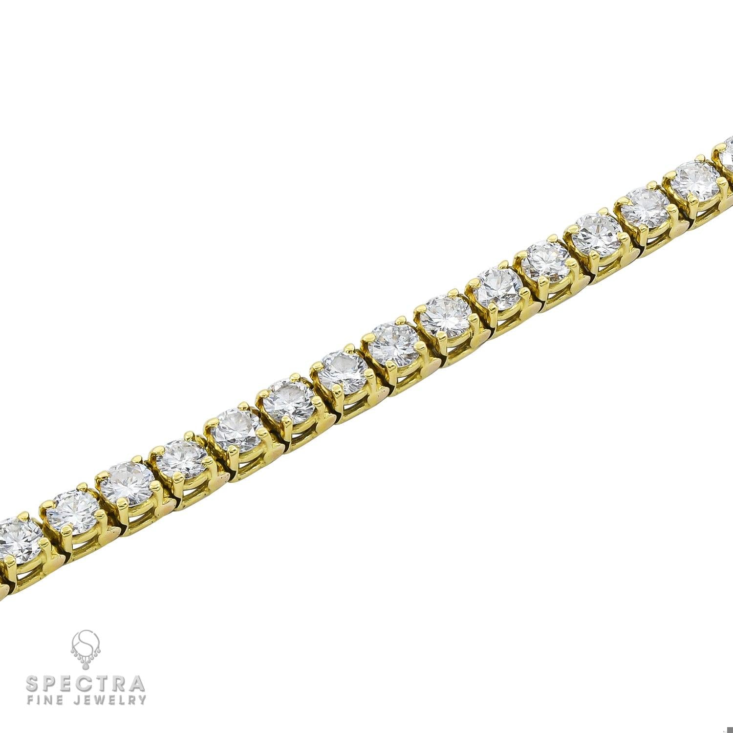 6.60 ct Diamond Tennis Bracelet in 18K White Gold – Spectra Fine Jewelry