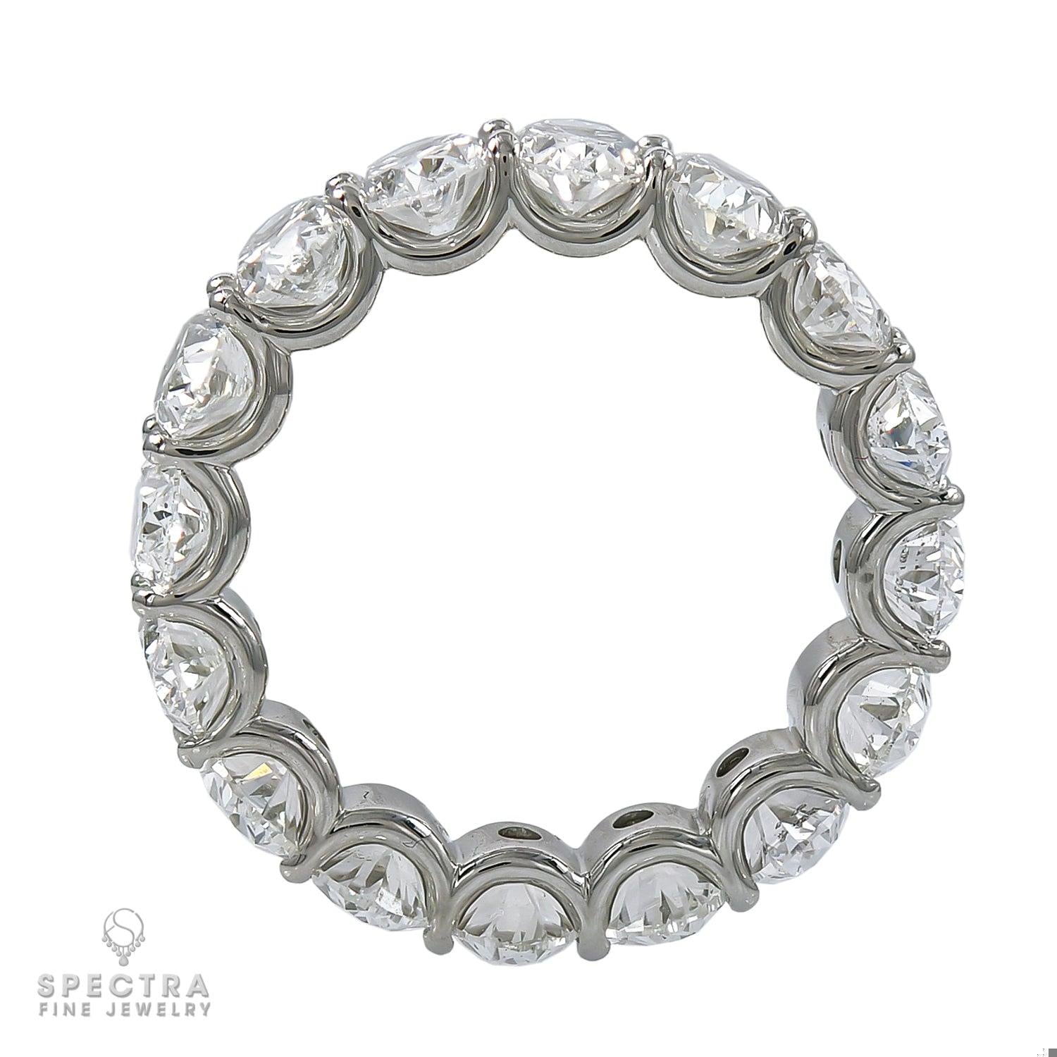 Spectra Fine Jewelry 8.08cts Oval Diamond Eternity Ring