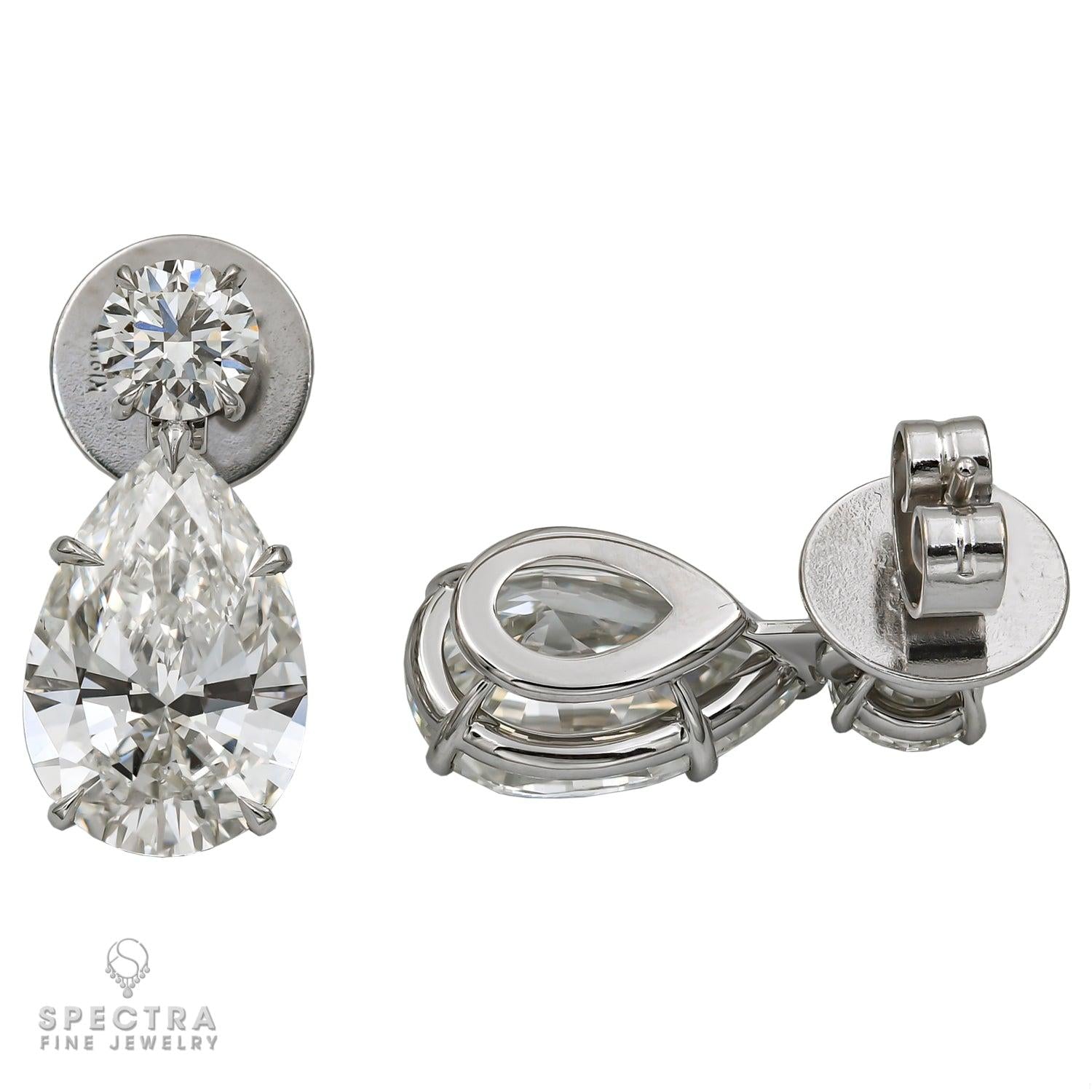 Spectra Fine Jewelry Classic Pear-Shaped Diamond Drop Earrings