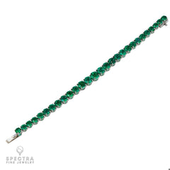 Spectra Fine Jewelry Colombian Emerald Tennis Bracelet 19.19 ct.