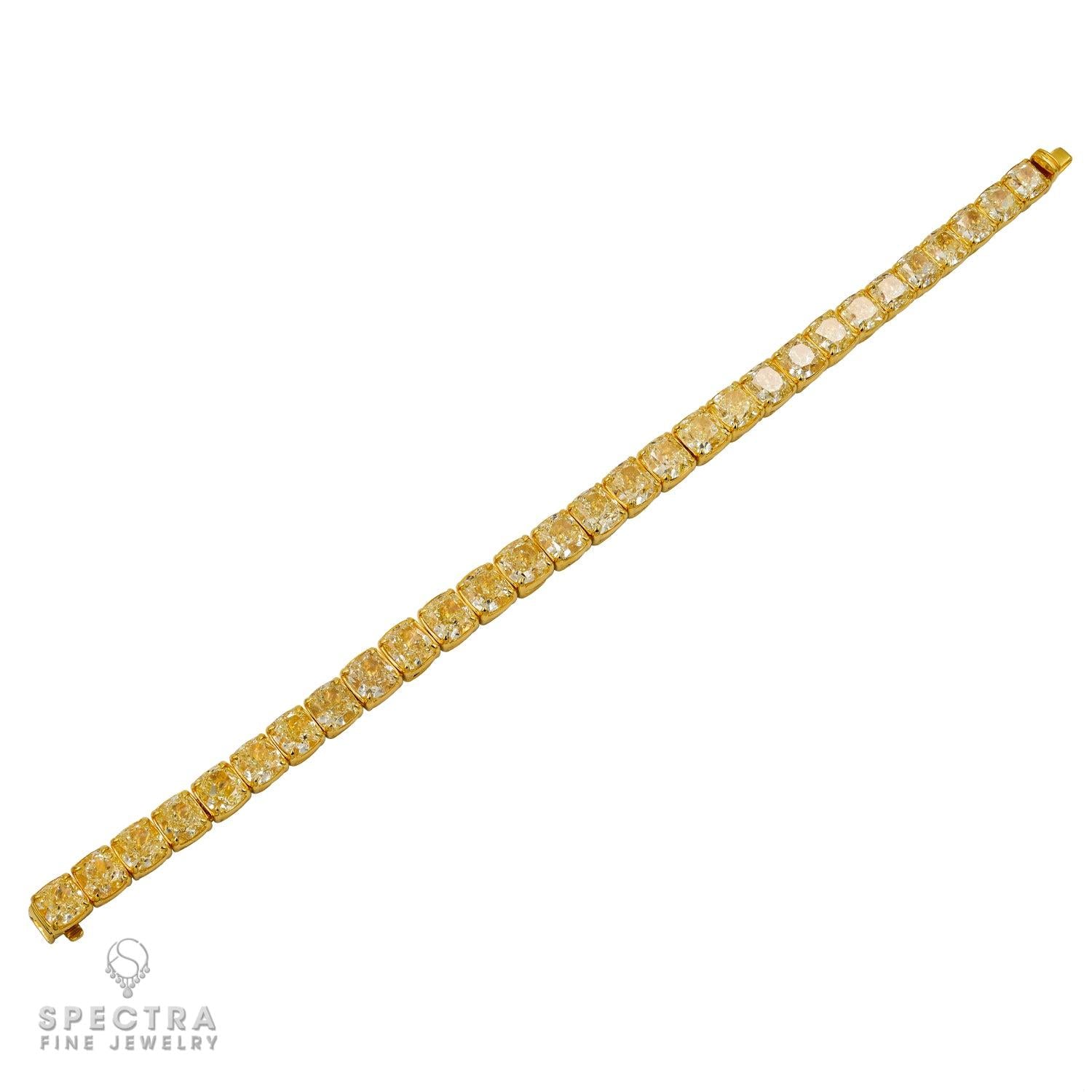 32.94 ct Cushion-Cut Diamond Tennis Bracelet – Spectra Fine Jewelry