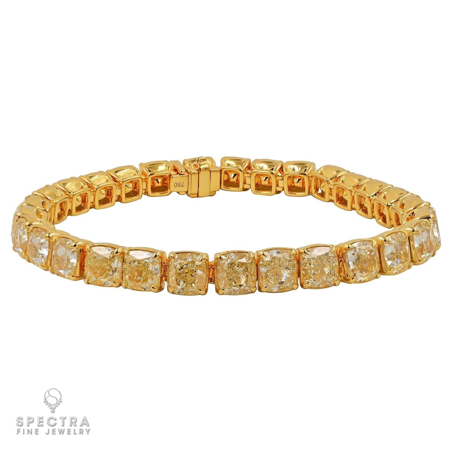 32.94 ct Cushion-Cut Diamond Tennis Bracelet – Spectra Fine Jewelry