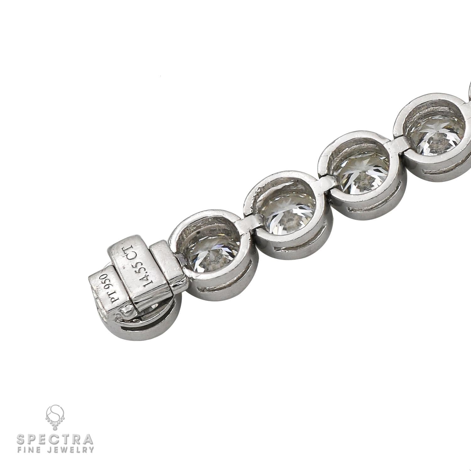 14.55 ct Diamond Bezel Tennis Bracelet – Spectra Fine Jewelry