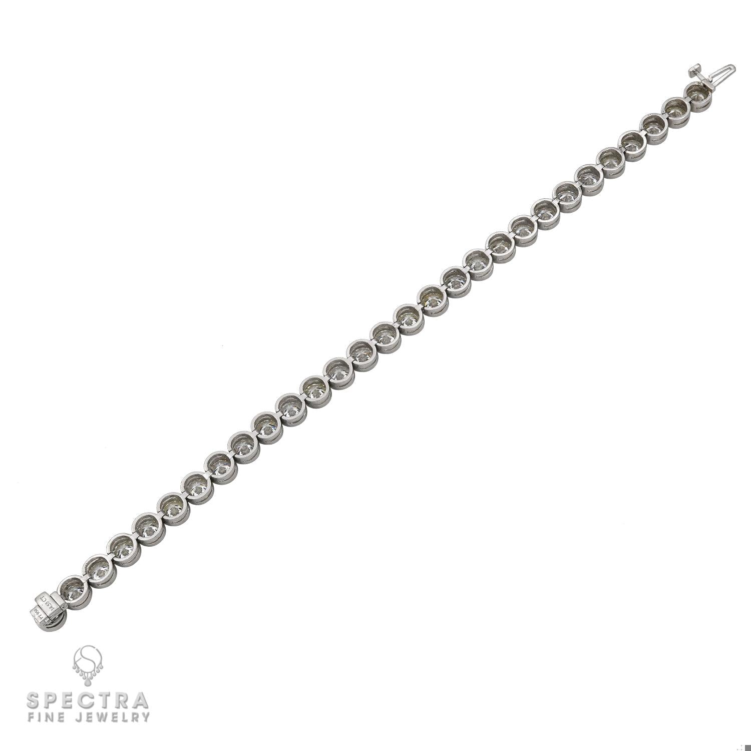 14.55 ct Diamond Bezel Tennis Bracelet – Spectra Fine Jewelry
