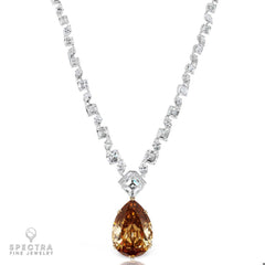 80.12ct Fancy Deep Brown-Orange Diamond Necklace | Spectra Fine Jewelry