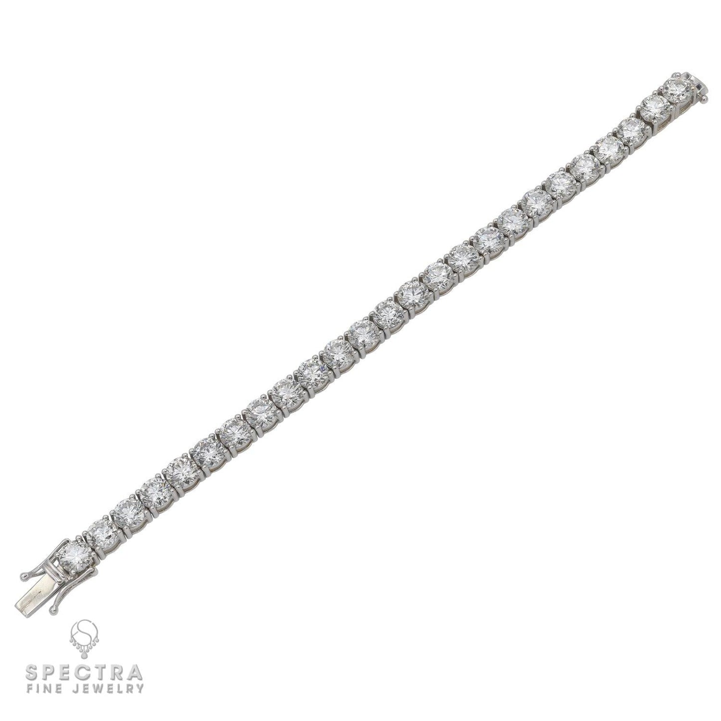 21.05 ct Diamond Tennis Bracelet in 14K White Gold – Spectra Fine Jewelry
