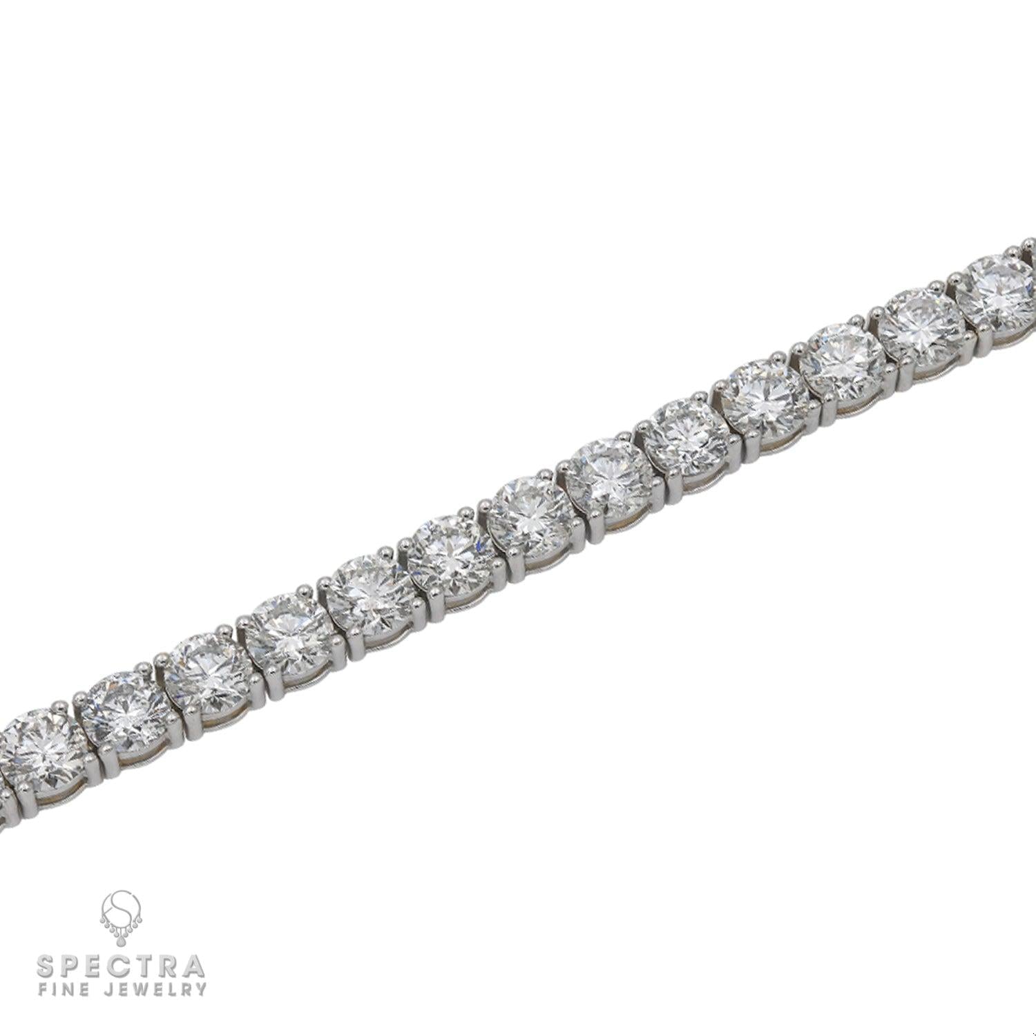 21.05 ct Diamond Tennis Bracelet in 14K White Gold – Spectra Fine Jewelry