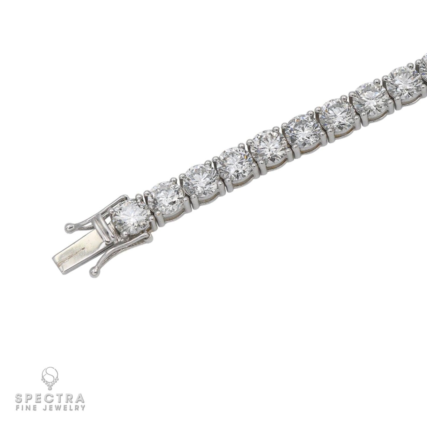 21.05 ct Diamond Tennis Bracelet in 14K White Gold – Spectra Fine Jewelry
