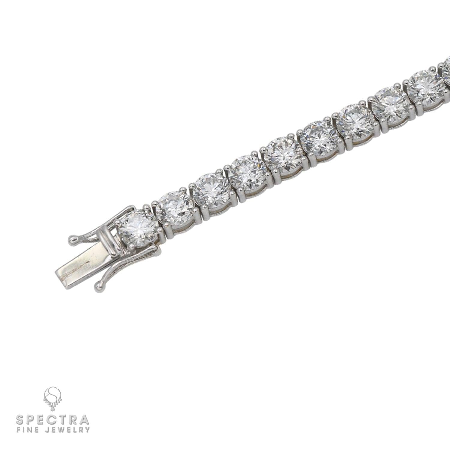 21.05 ct Diamond Tennis Bracelet in 14K White Gold – Spectra Fine Jewelry