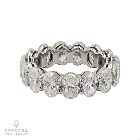 Spectra Fine Jewelry's Platinum Oval Diamond Eternity Ring