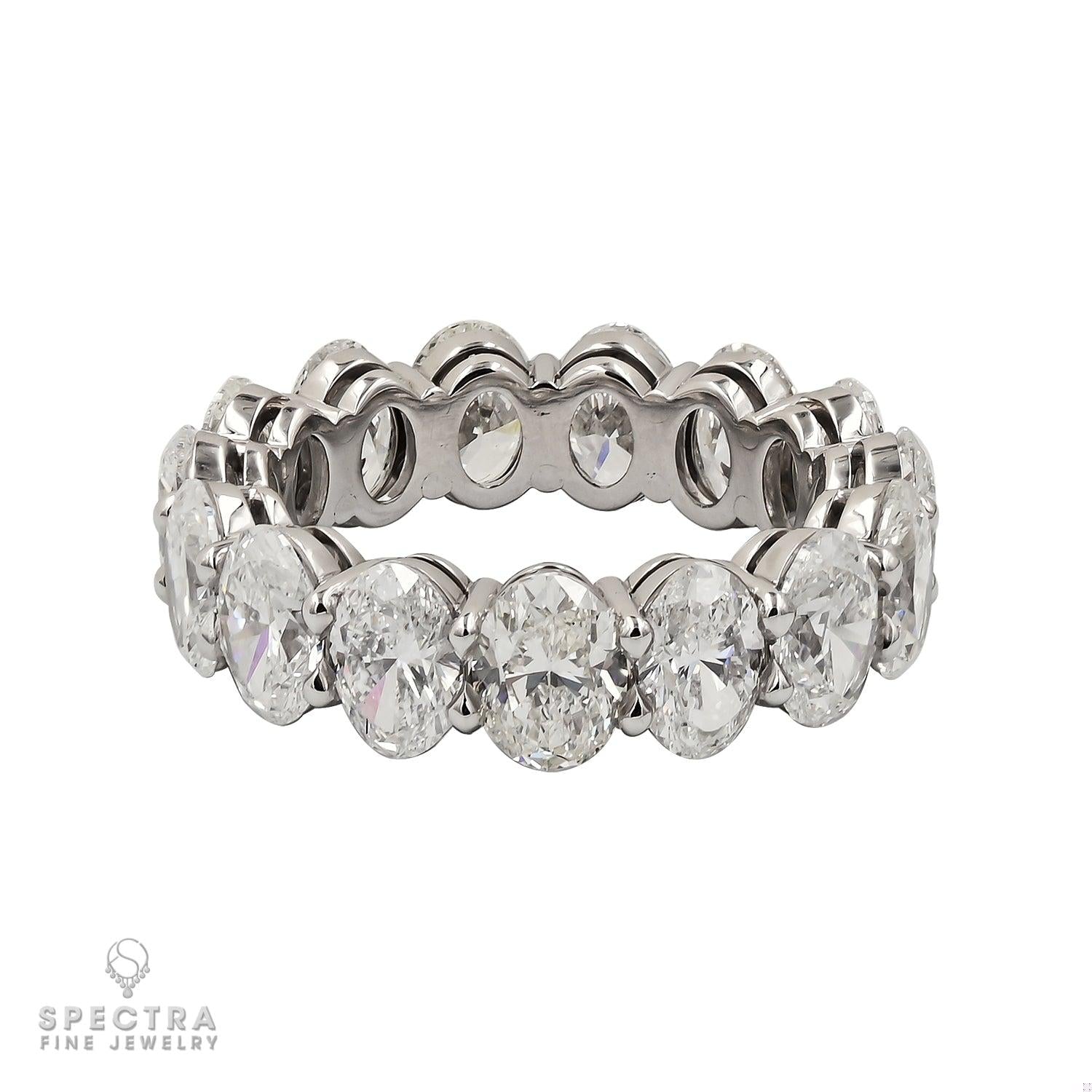 Spectra Fine Jewelry's Platinum Oval Diamond Eternity Ring