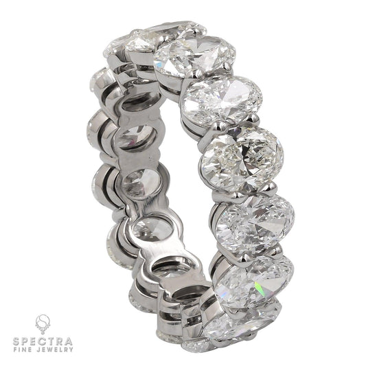 Spectra Fine Jewelry's Platinum Oval Diamond Eternity Ring