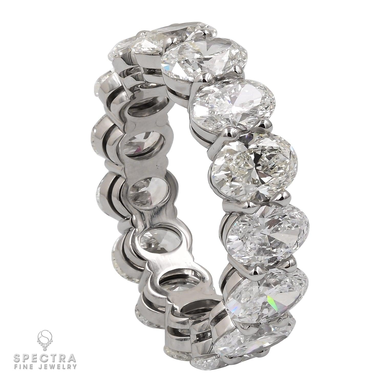 Spectra Fine Jewelry's Platinum Oval Diamond Eternity Ring