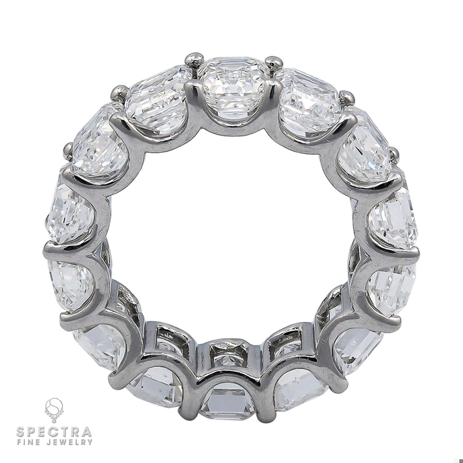 Spectra Fine Jewelry 14.23 cts. Emerald Cut Diamond Wedding Band Ring