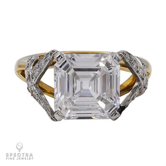 Tiffany & Co. Schlumberger 3.92ct Step-Cut Engagement Ring