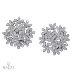 Van Cleef & Arpels Socrate Diamond Earrings Large Model – Signed Estate Jewelry