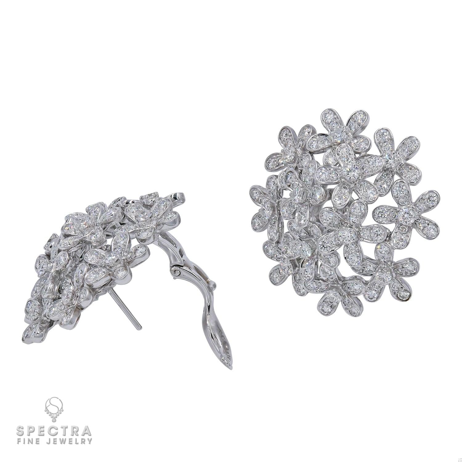 Van Cleef & Arpels Socrate Diamond Earrings Large Model – Signed Estate Jewelry