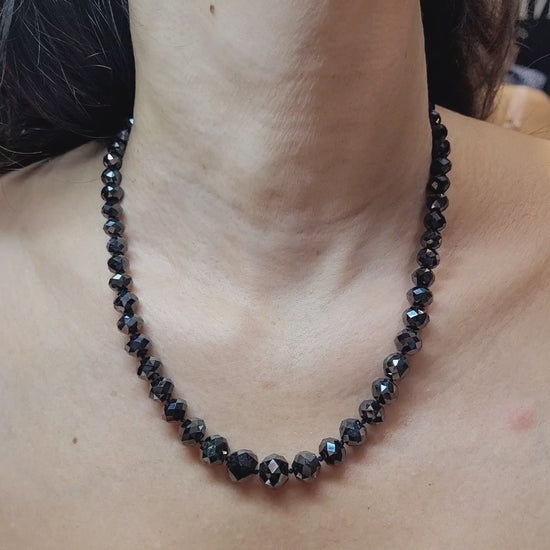 Spectra Fine Jewelry Black Diamond Necklace Earrings Demi Parure Suite