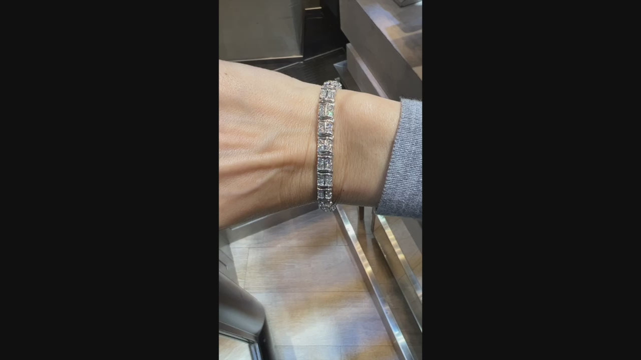 5.20 ct Diamond Line Tennis Bracelet in 14K White Gold – Contemporary Fine Jewelry