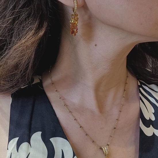 Adamas Milano Diamond Necklace Drop Earrings Demi Parure Suite