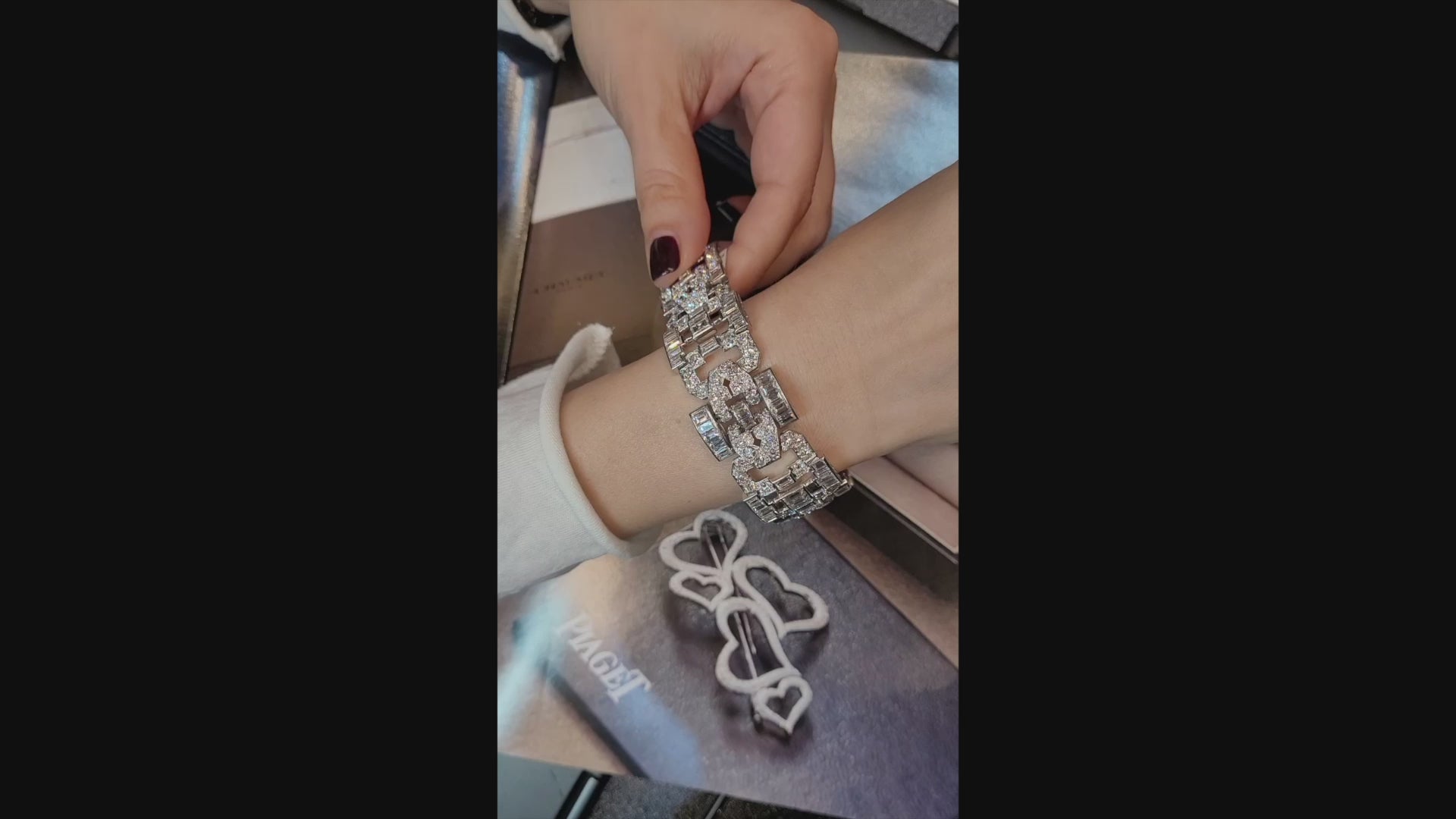 French Art Deco Diamond Bracelet