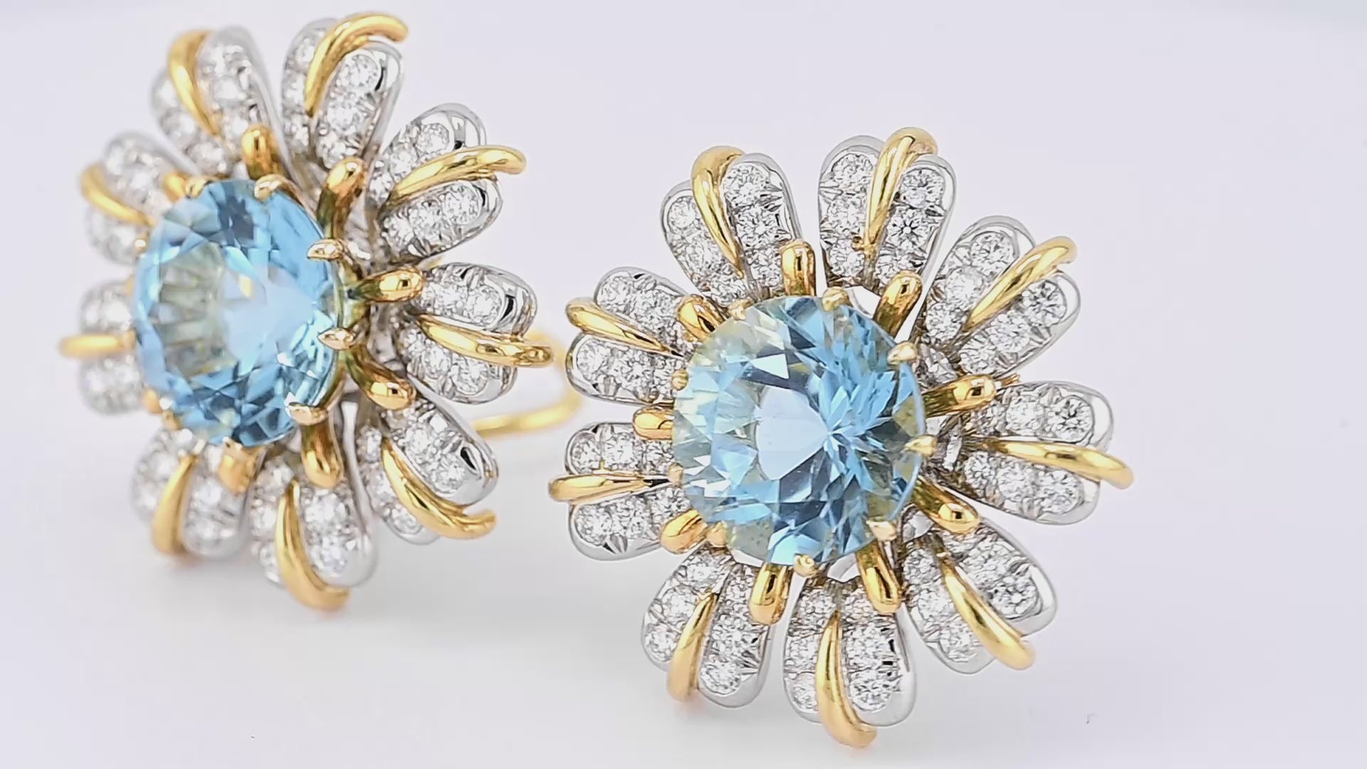 Tiffany Schlumberger Aquamarine Earrings | Signed Fine Jewelry