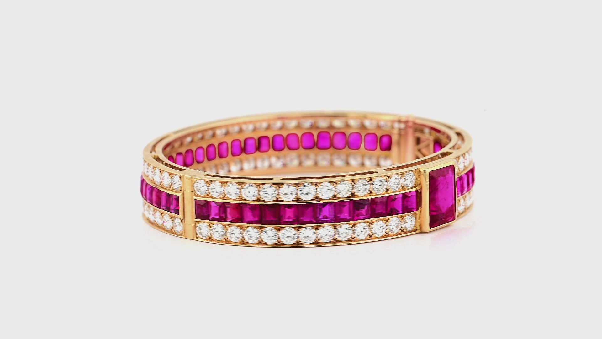 Cartier Ruby Diamond Bangle