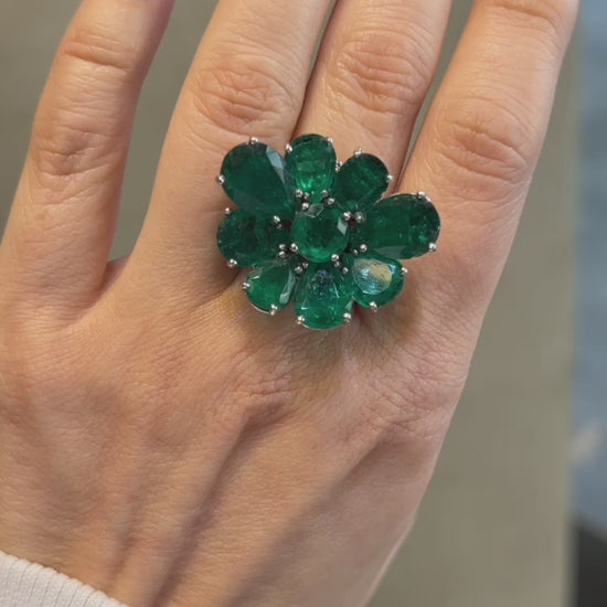 Spectra Fine Jewelry 17.32 cts. Colombian Emerald Convertible Pendant Ring