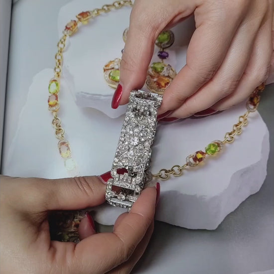 Art Deco Diamond Platinum Bracelet