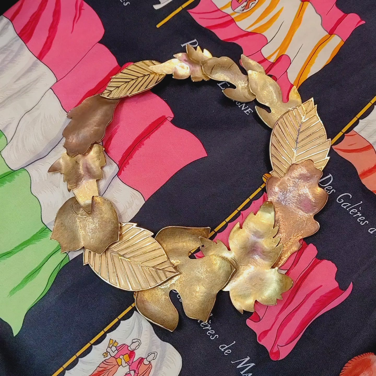 Tiffany & Co. Angela Cummings Gold 'Leaf' Necklace